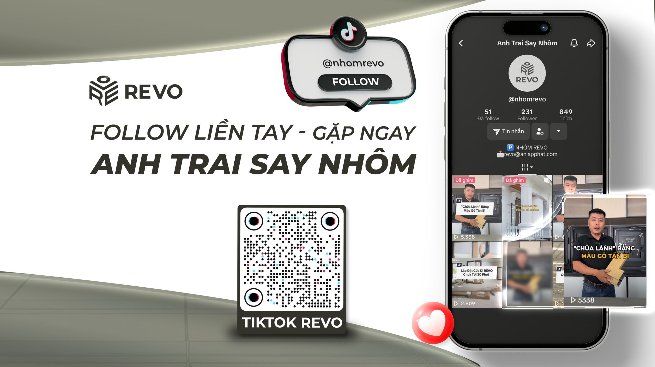“Anh Trai Say Nhôm” – Kênh TikTok Của REVO Chính Thức Ra Mắt