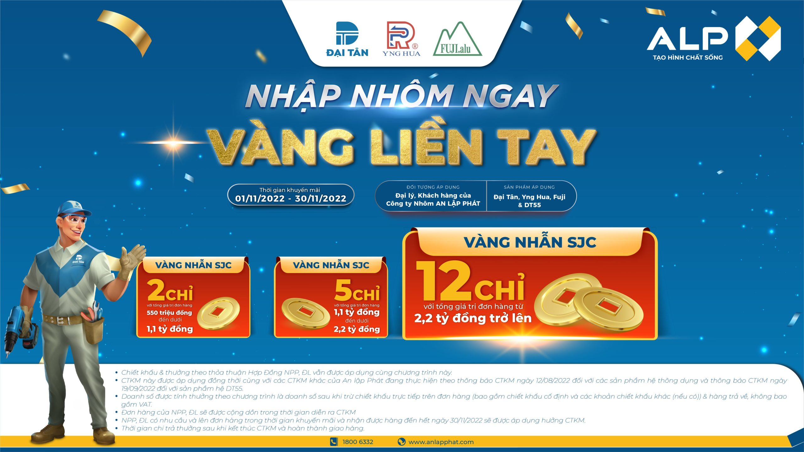 KHUYẾN MÃI ĐẶC BIỆT “NHẬP NHÔM NGAY – VÀNG LIỀN TAY”