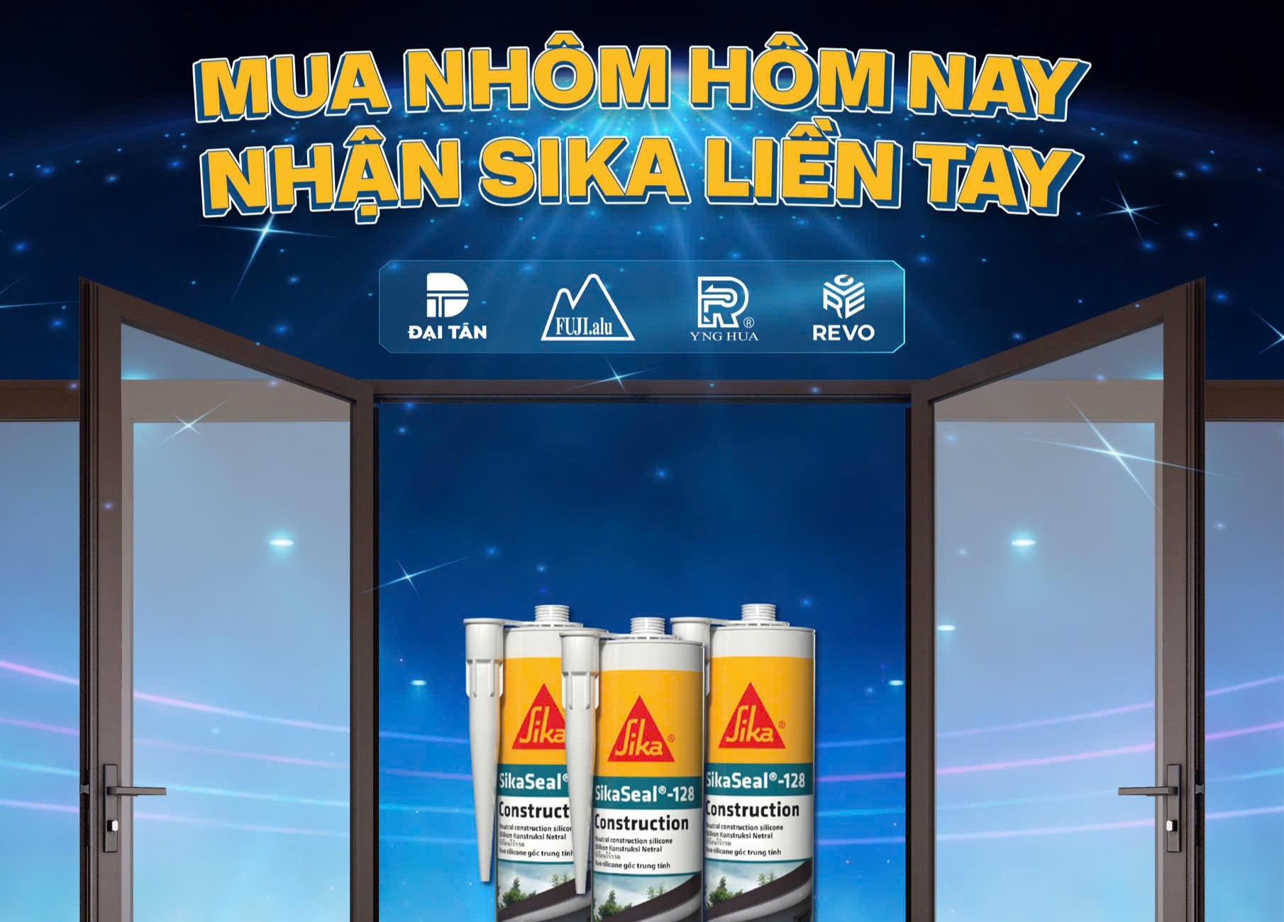 THÔNG BÁO CHƯƠNG TRÌNH ƯU ĐÃI “MUA NHÔM HÔM NAY – NHẬN SIKA LIỀN TAY”