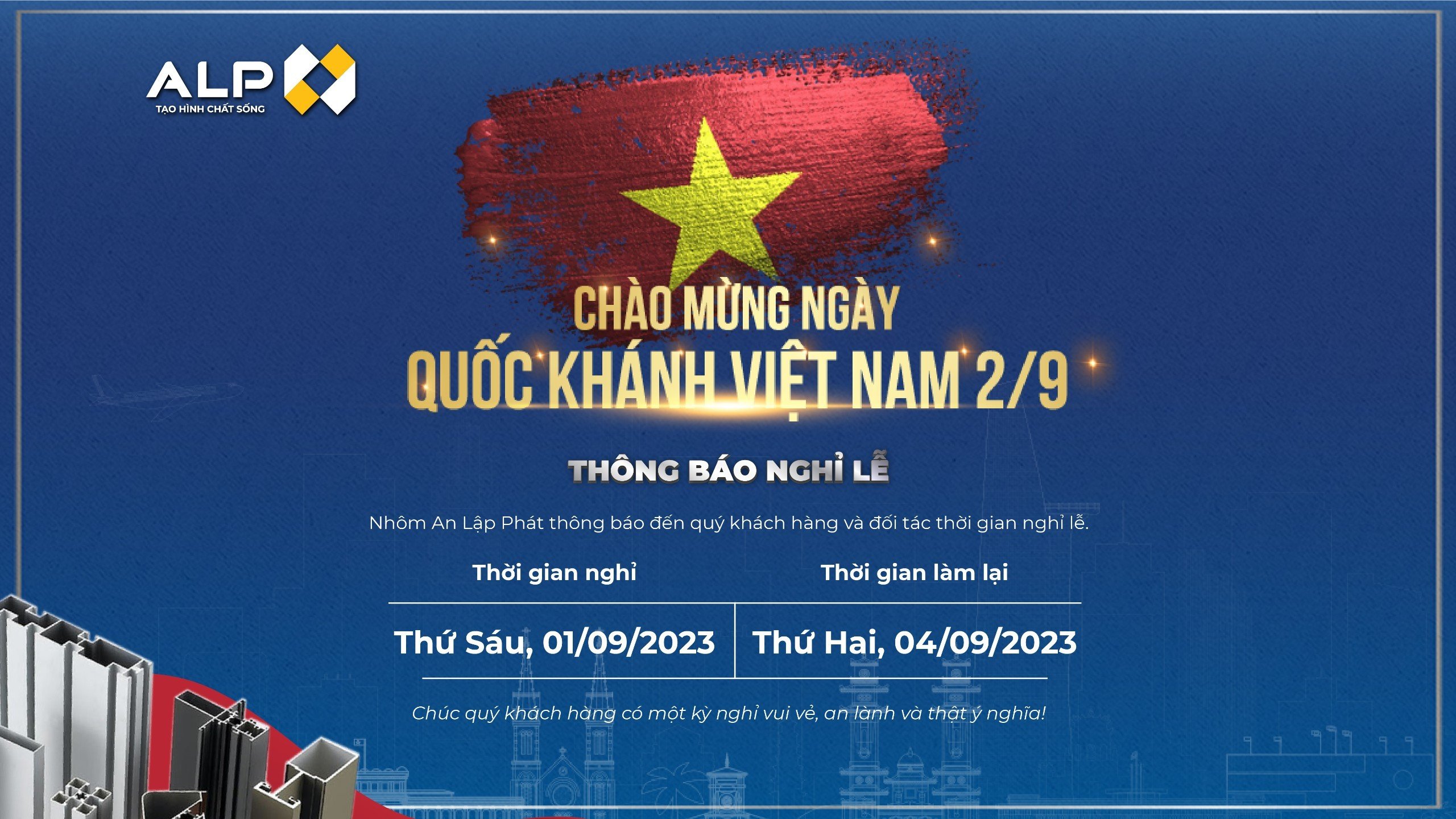 Thông báo nghỉ lễ quốc khánh 02/09