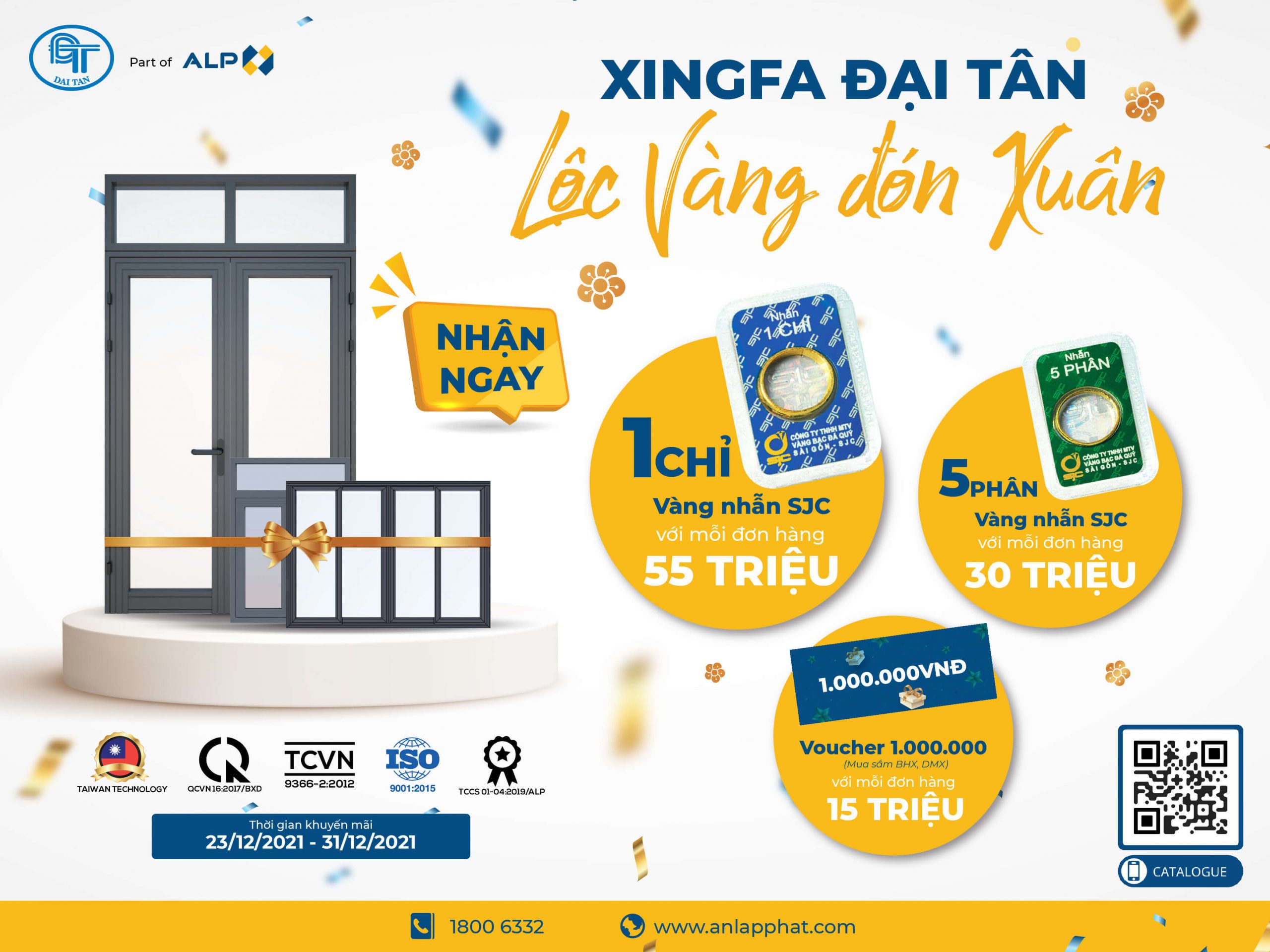 Chương trình: “XINGFA ĐẠI TÂN – LỘC VÀNG ĐÓN XUÂN”