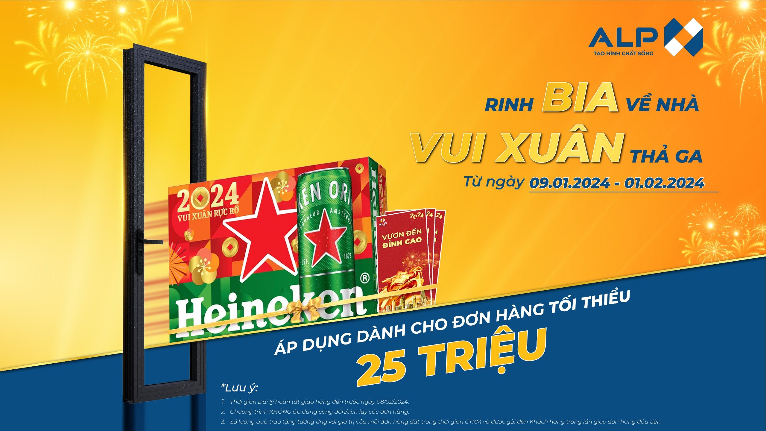 Chương trình khuyến mãi tháng 1 dành cho Quý Khách Hàng – “RINH BIA VỀ NHÀ, VUI XUÂN THẢ GA”