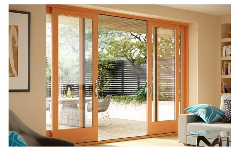 Cửa nhôm vân gỗ