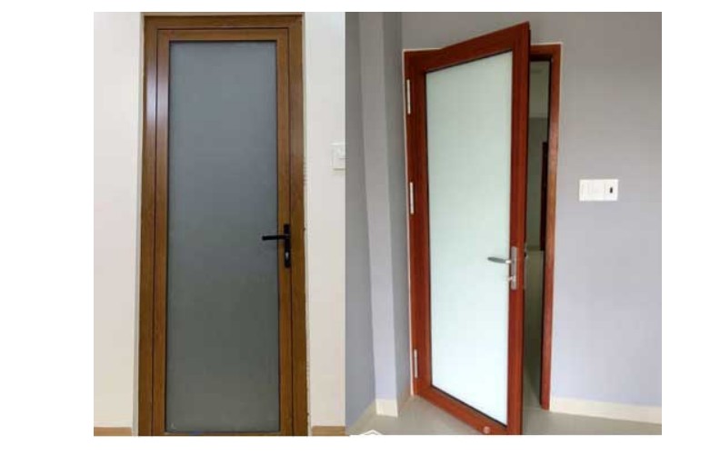 Cửa nhôm vân gỗ 1 cánh