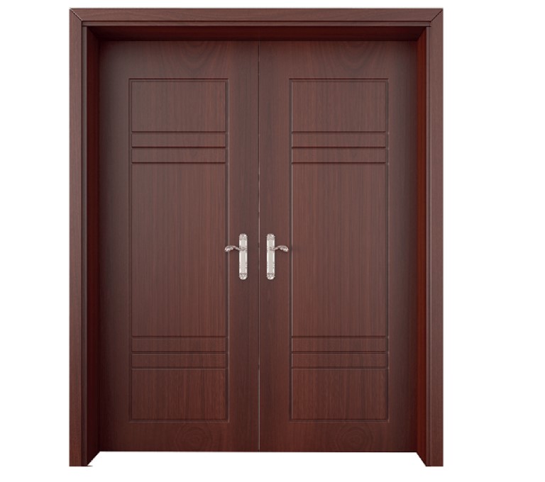 Cửa nhôm vân gỗ 2 cánh