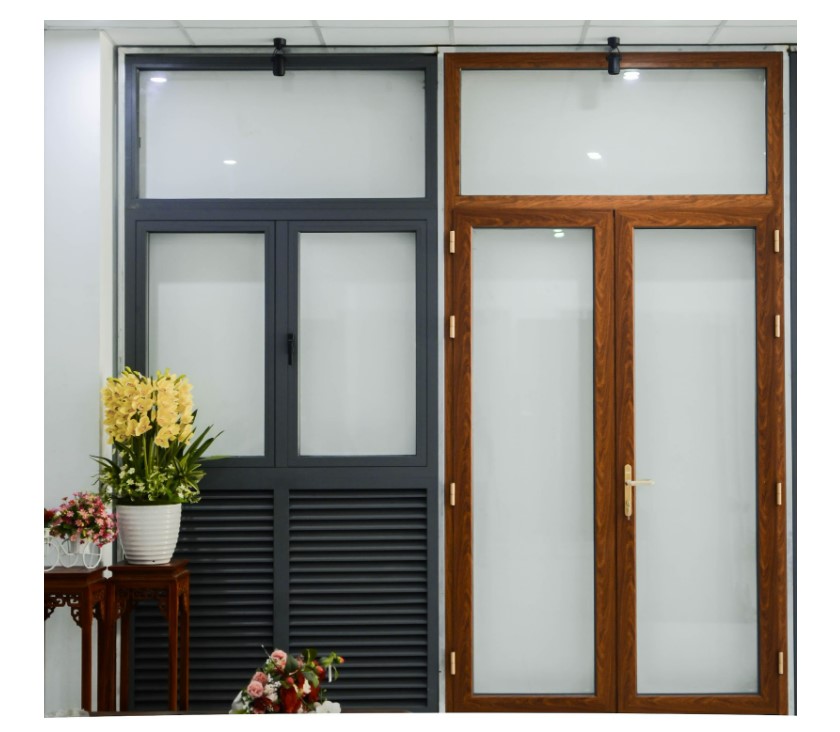 Cửa nhôm Xingfa vân gỗ