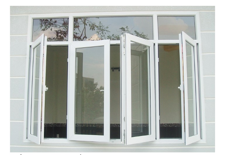 Mẫu cửa sổ mở quay 4 cánh