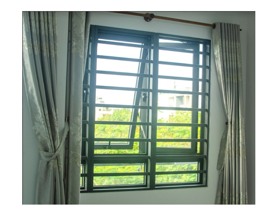 Cửa nhôm Xingfa màu xám ghi