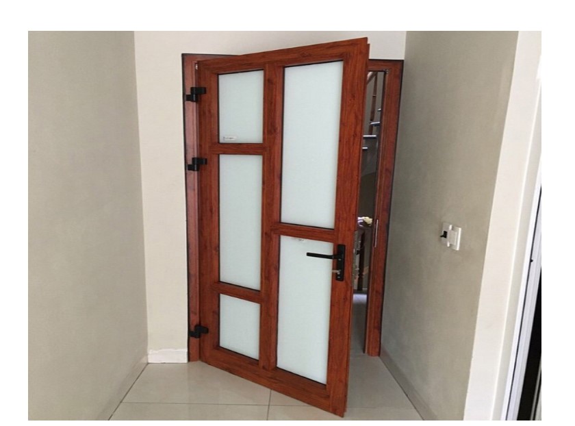 Cửa nhôm vân gỗ 1 cánh