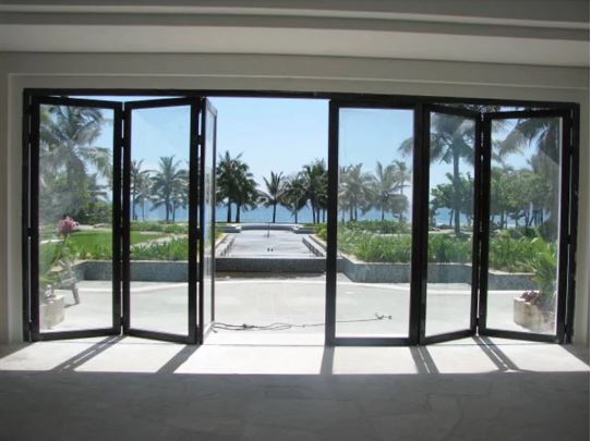 mẫu cửa xếp trượt 6 cánh đẹp