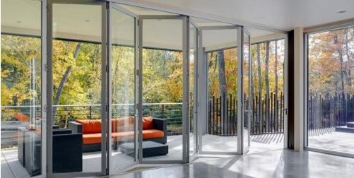 mẫu cửa xếp trượt 8 cánh