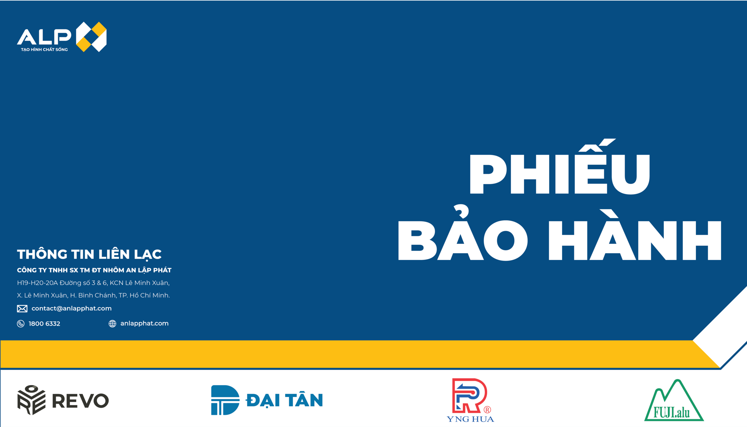 PHÁT HÀNH PHIẾU BẢO HÀNH DÀNH CHO KHÁCH HÀNG THUỘC AN LẬP PHÁT