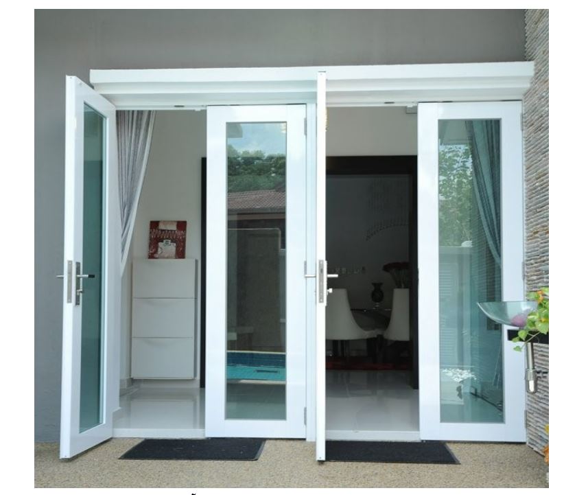 Các loại cửa nhôm 4 cánh hệ 1000