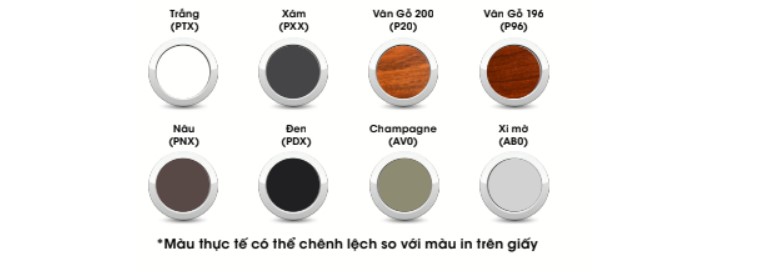 Bảng màu nhôm Đại Tân (Xingfa) – Sự lựa chọn cửa nhôm cho công trình hiện đại