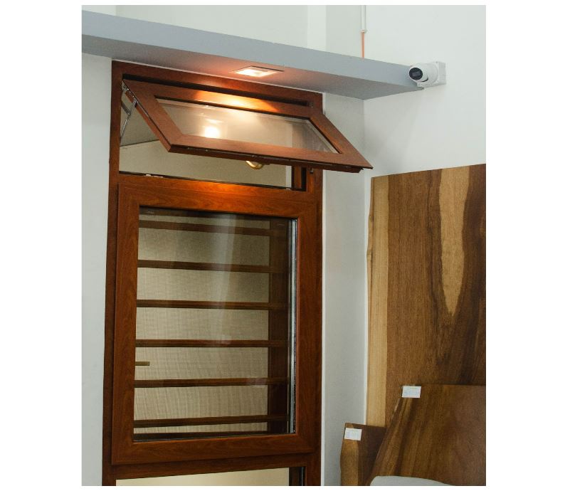 Dòng cửa nhôm vân gỗ