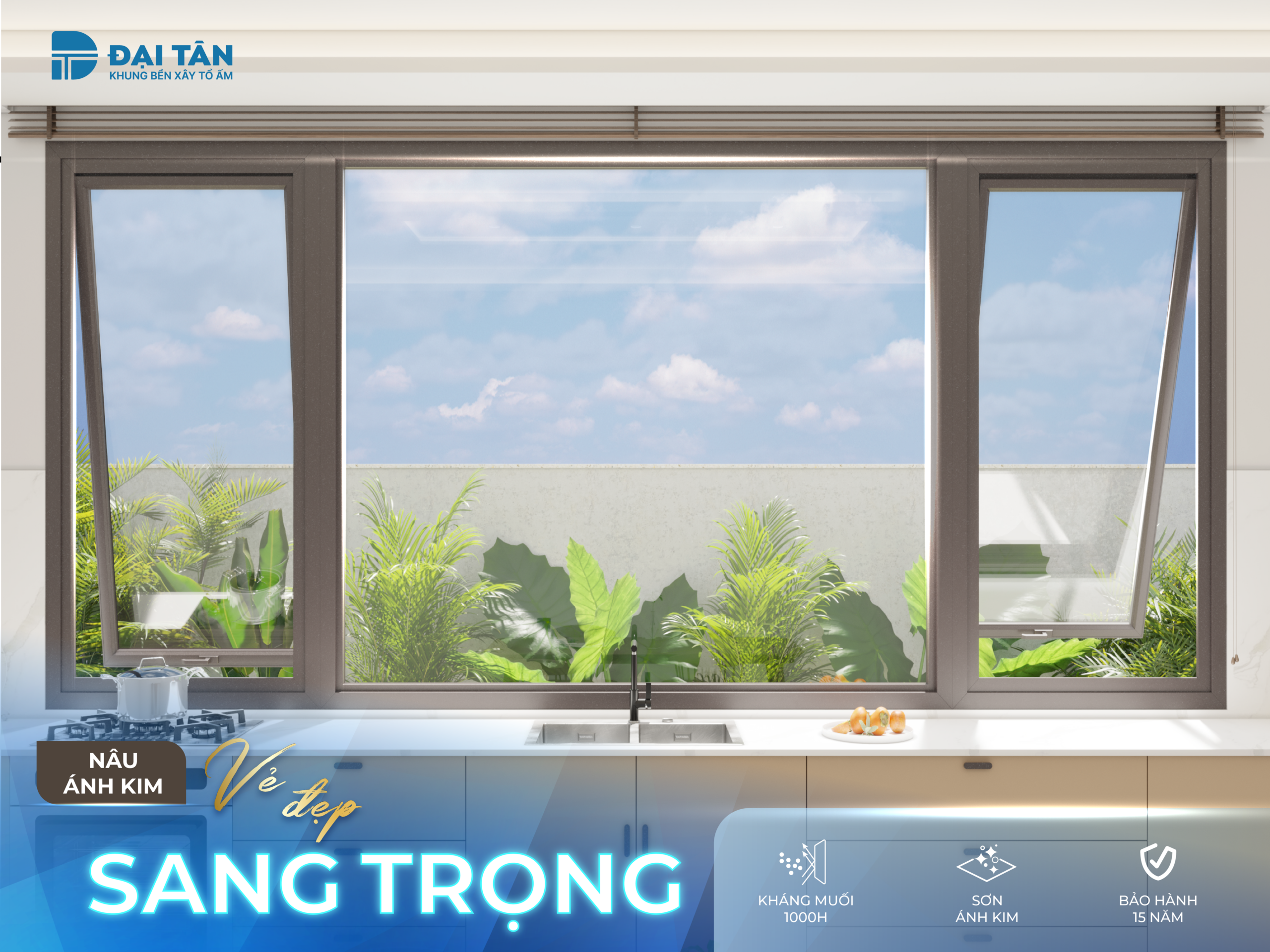 CỬA NHÔM NÂU ÁNH KIM – GAM MÀU CỦA SỰ SANG TRỌNG VÀ CUỐN HÚT