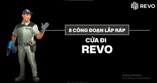 VIDEO HƯỚNG DẪN 8 CÔNG ĐOẠN LẮP RÁP CỬA ĐI REVO