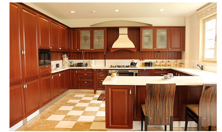 Tủ bếp giả gỗ