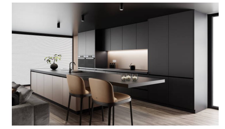 Tủ bếp giả gỗ