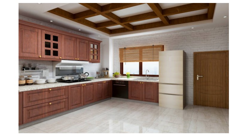 Tủ bếp giả gỗ