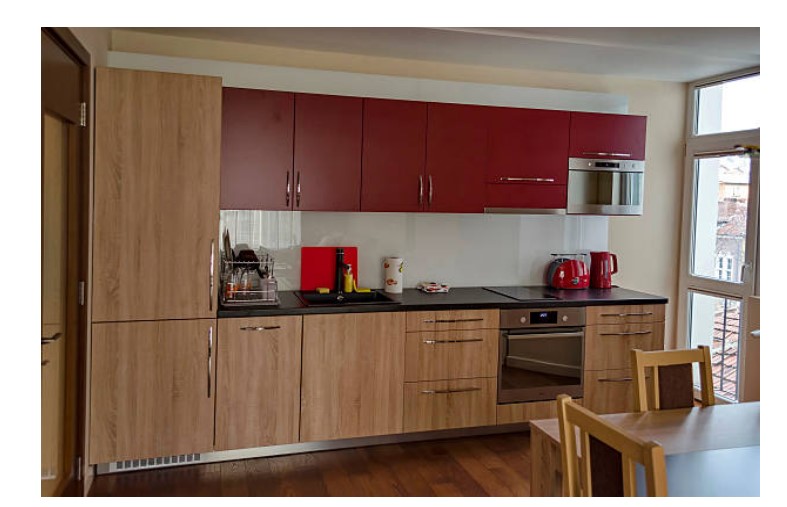 Tủ bếp giả gỗ